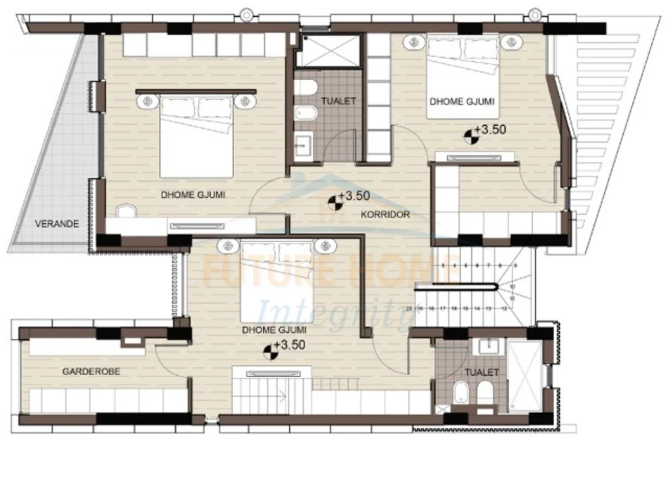 Shitet, Vilë 4-Katëshe, Perla Gardens Residence, Mjull-Bathore, Tiranë.