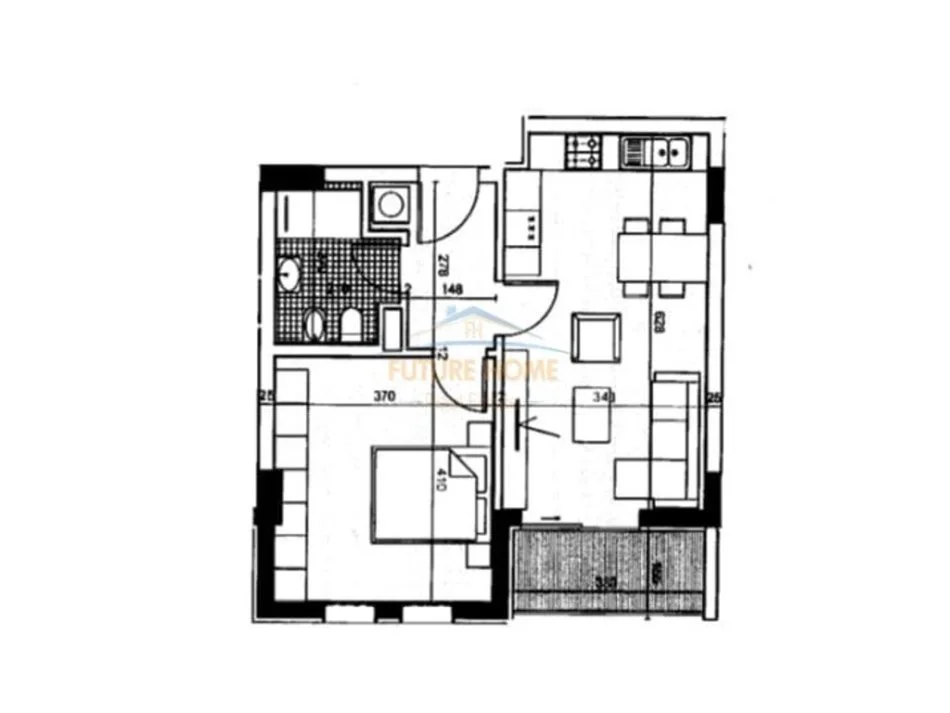 Tirane, shes apartament 1+1+Aneks+Ballkon Kati 6, 69 m² 77.000 € (UNIVERS CITY QTU)