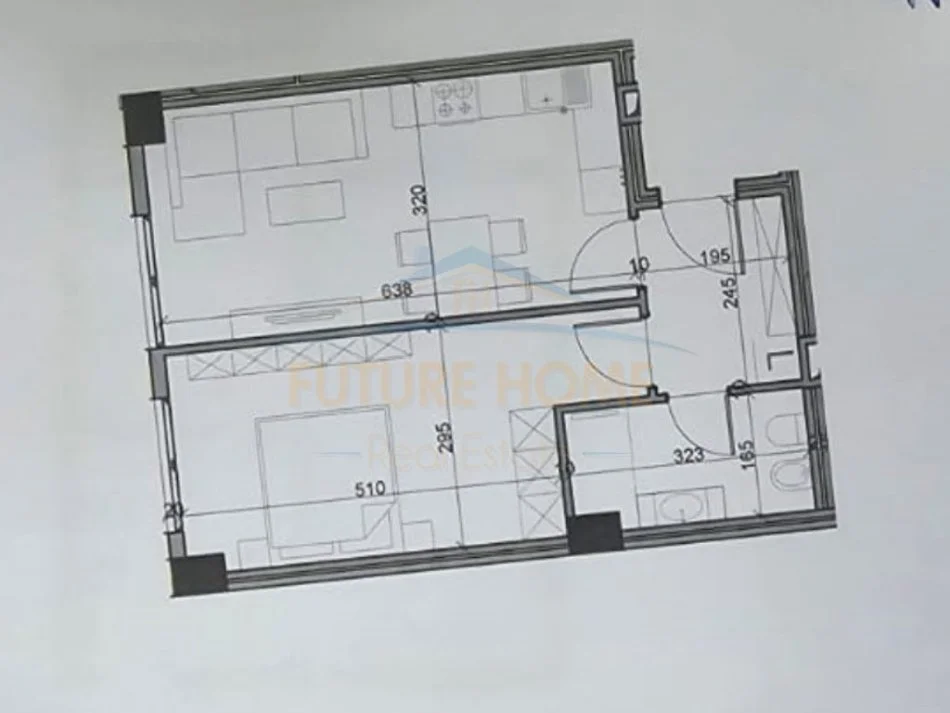 Tirane, shitet apartament 1+1 , 80.750 € (Aluna Complex, Paskuqan)