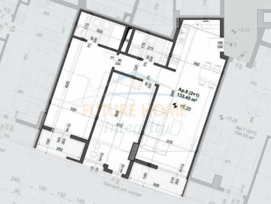 Tirane, shitet apartament 2+1+2 Kati 1, 133 m² 213.500 € (Fusha e Aviacionit Meis Garden)