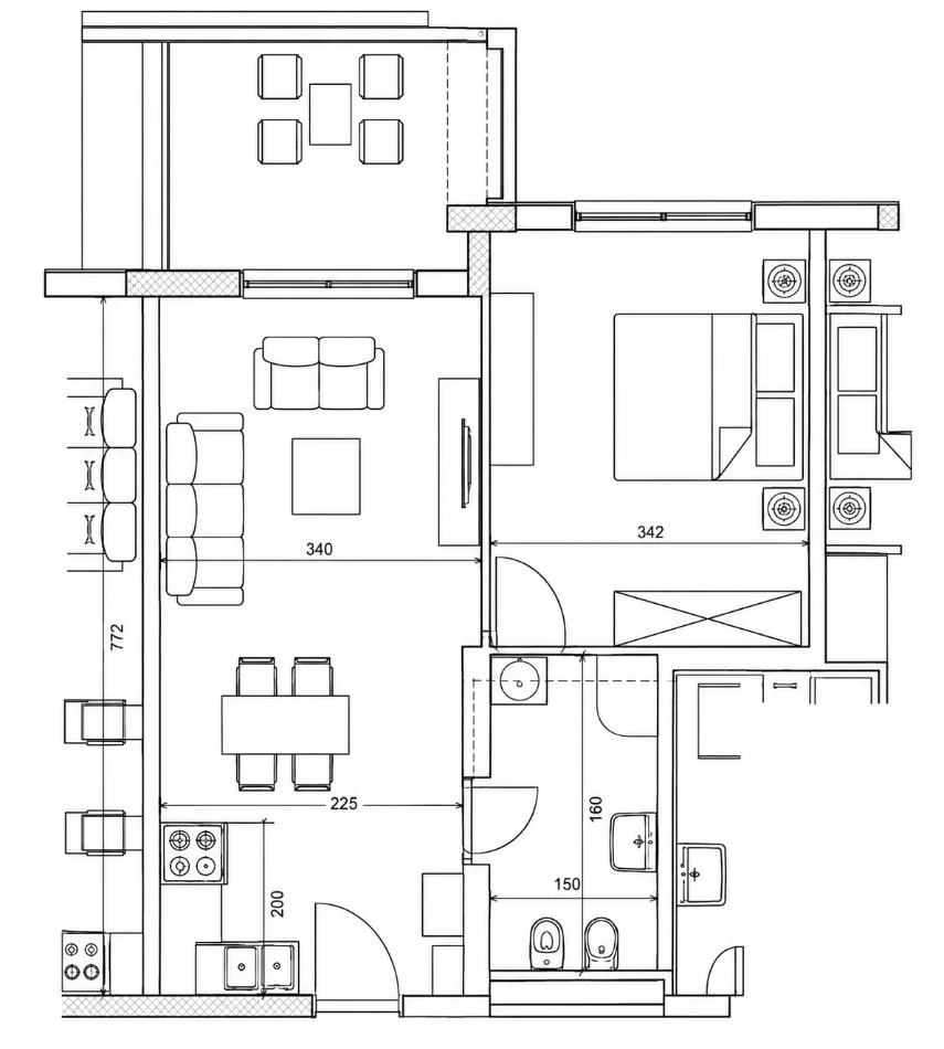 Durres, shitet apartament 1+1+Ballkon Kati 2, 71 m² 130.000 € (Golem, Prane Fafa Resort)