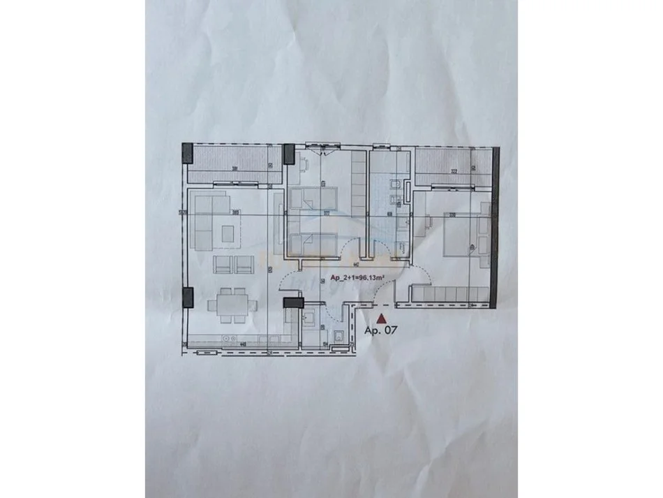 Tirane, shitet apartament 2+1 Kati 1, 111 m² 111.000 € (RingSide Residence, Paskuqan)