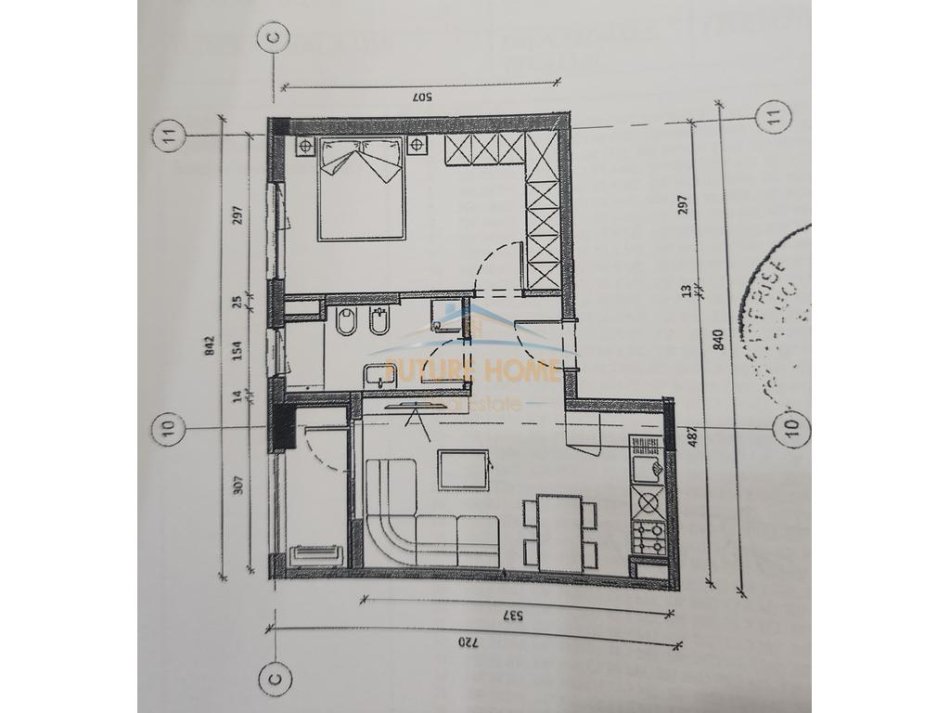 Tirane, shitet apartament 1+1+Aneks+Ballkon Kati 2, 59 m² 108.000 € (ali demi)
