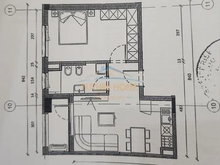 Tirane, shitet apartament 1+1 Kati 2, 59 m² 108.000 € (ALI DEM ,KOMPLEKSI KAIMI)