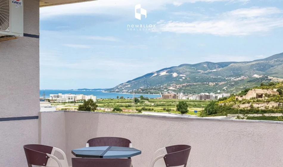 Shitet Penthouse GJIGAND (Si Vilë)  :   3+1+2wc & Verandë (250m2)  +Taracë (198800 €) 120m2 | ( 15 min nga Green Coast 🌊) 📍Rradhimë – Me Pamje nga Deti