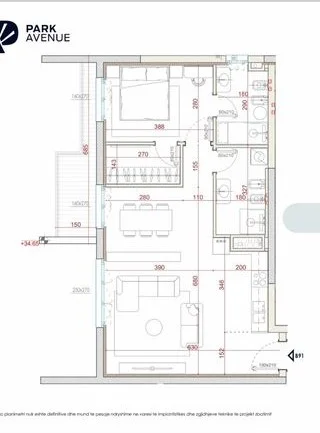 Tirane, shitet apartament 1+1 Kati 9, 89 m² 2.100 Euro/m2 (Bulevardi i Ri)