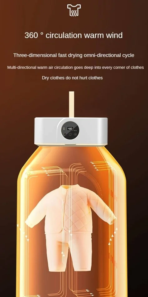 Tirane, shes Tharëse &amp; Hekurosëse Rrobash Portative – 2 në 1 për Kujdes të Shpejtë ndaj Rrobave! 40 €