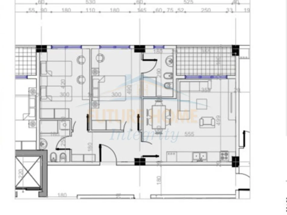 Tirane, shitet apartament 2+1 Kati 6, 98 m² 120.000 € (Rezidenca Platinium 1, Paskuqan)