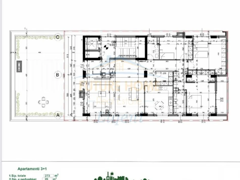 Tirane, shitet apartament+verande | Penthouse 3+1+Aneks+Ballkon Kati 3, 318 m² 1.100.000 € (Tulipan ,Liqeni i Thate)