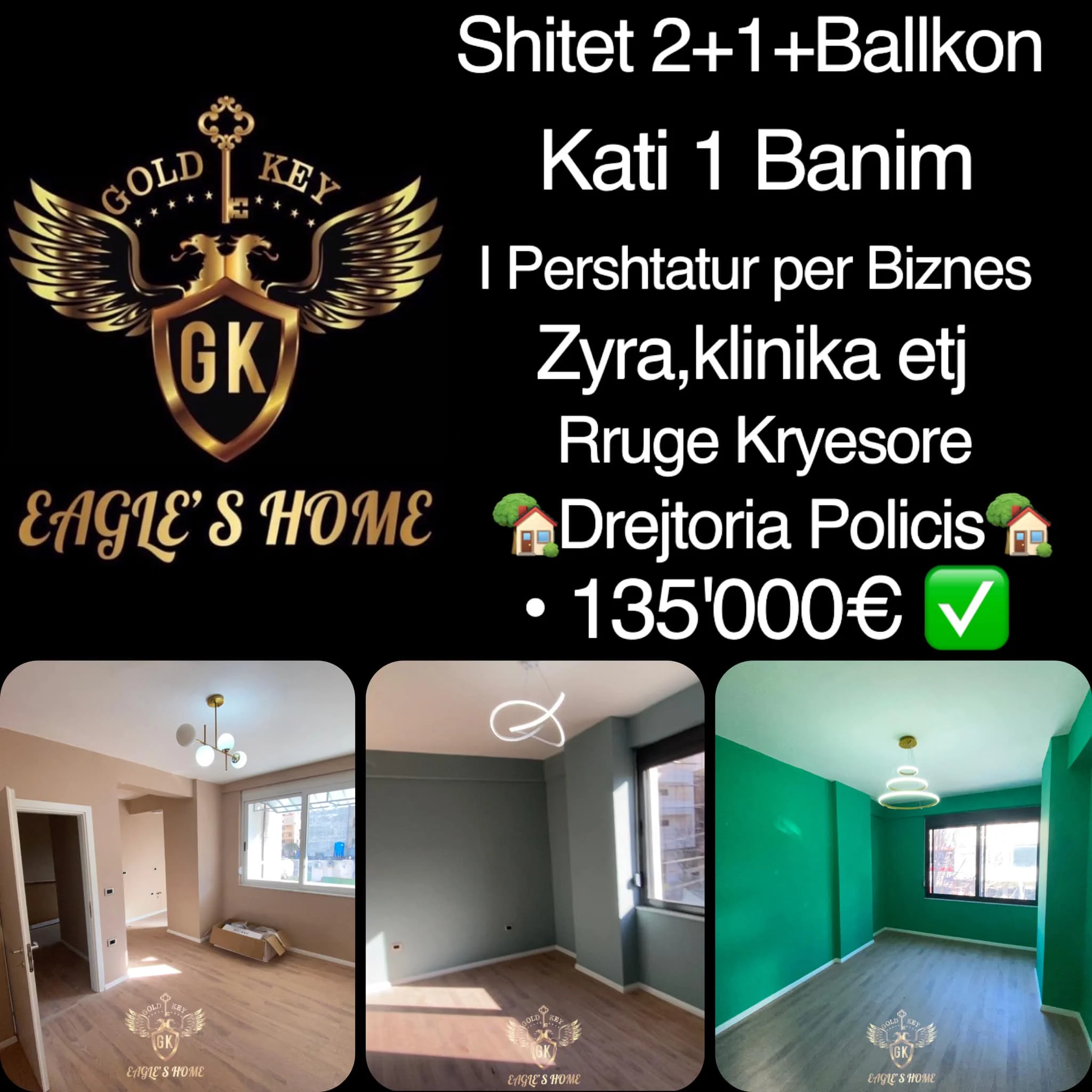 Shitet Apartament• Mundesi ideale shfrytzimi per biznes
• Kati 1 Banim i Dyti nga toka ne rruge kryesore me shume levizje
🏡Drejtoria Policis Durres🏡