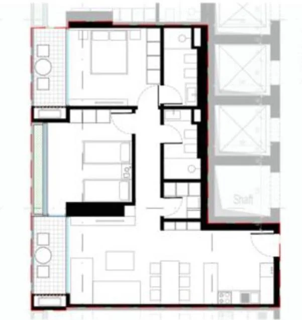 Tirane, shitet apartament 2+1+Ballkon Kati 15, 125 m² 218.000 € (rruga dritan hoxha)