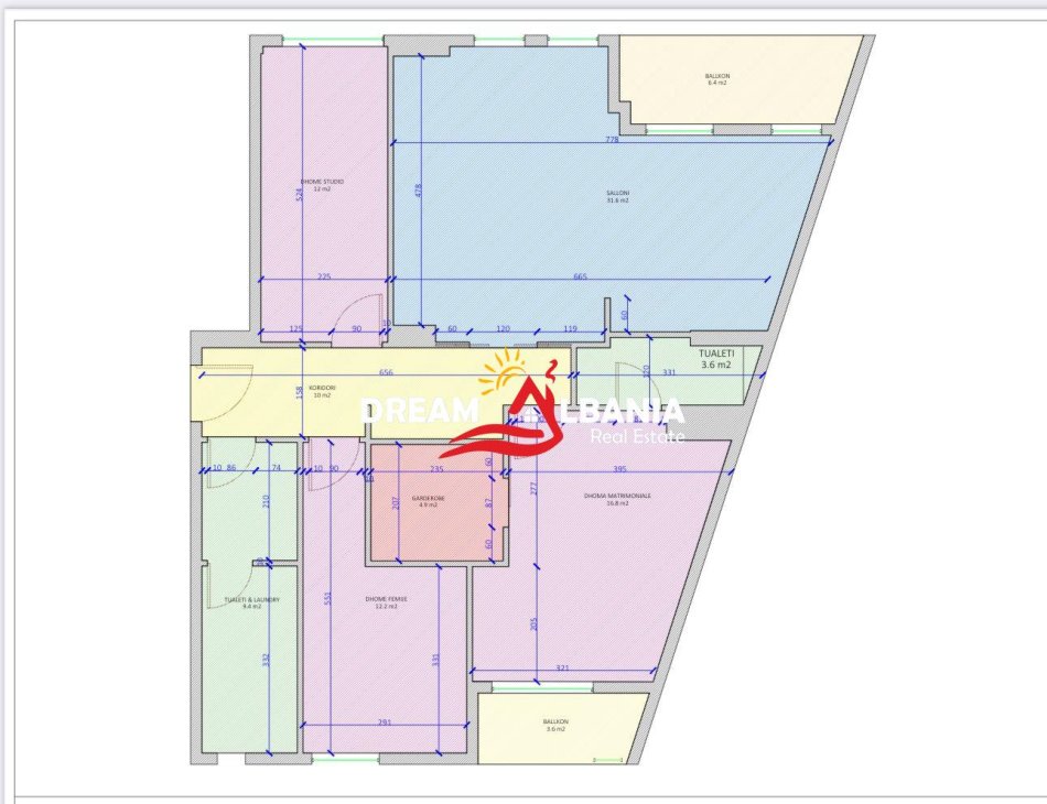 Tirane, shitet apartament 3+1+Ballkon Kati 9, 156 m² 320.000 € (Tek Jordan Misja - ID 4131438)