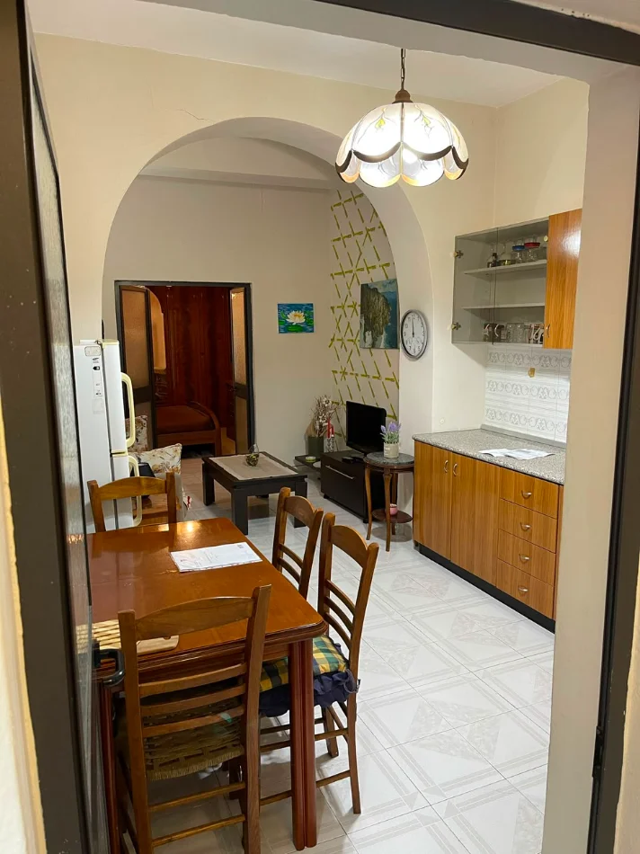 Tirane, jepet me qera apartament 1+1 Kati 1, 450 € (vasil shanto)