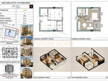 Durres, shitet apartament 1+1+Ballkon Kati 4, 47 m² 60.840 € 