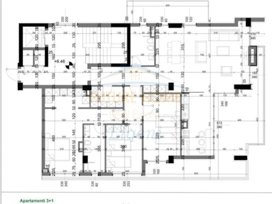 Shqiperi, shitet apartament+verande | Penthouse 3+1+Ballkon Kati 2, 560.000 € 