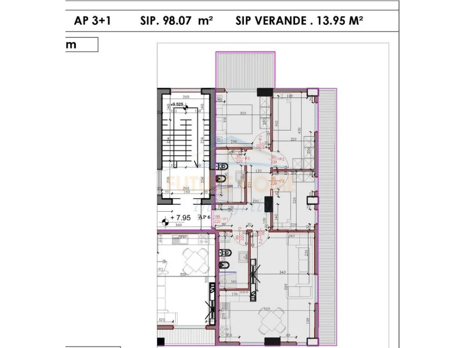 Tirane, shitet apartament 1+1+Aneks+Ballkon Kati 3, 98 m² 99.800 € (PASKUQAN)