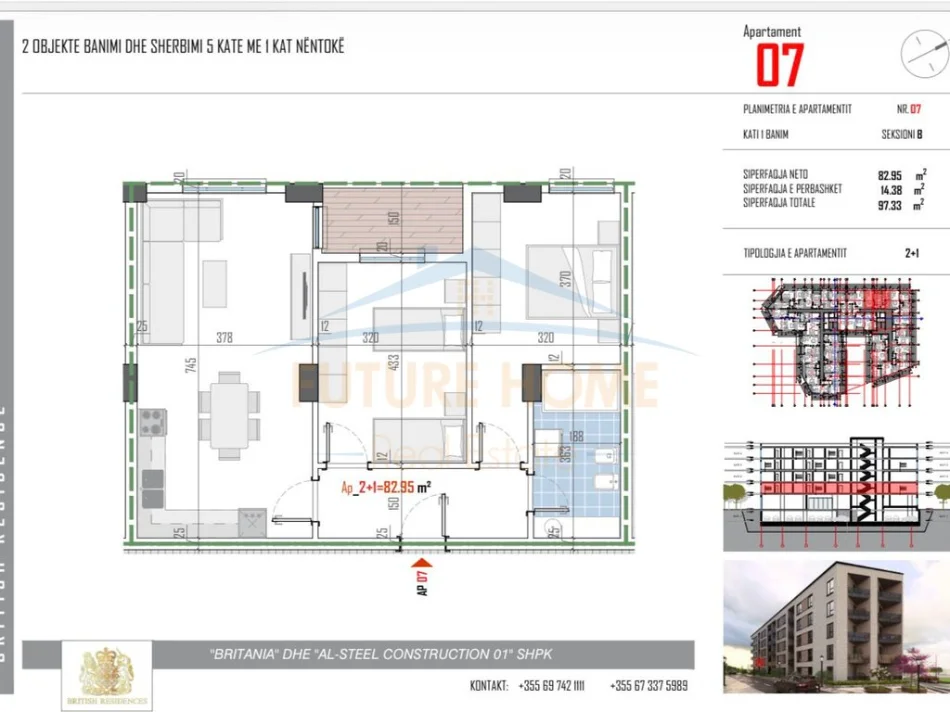 Shitet, Apartament 2+1, Paskuqan