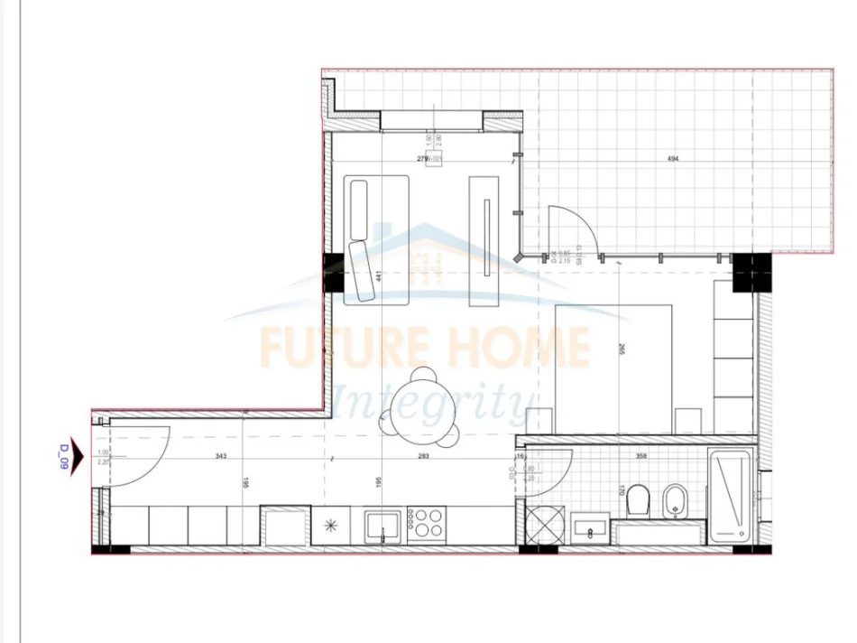 Tirane, shitet apartament 1+1+Ballkon Kati 2, 71 m² 82.000 € (UNAZA E RE)