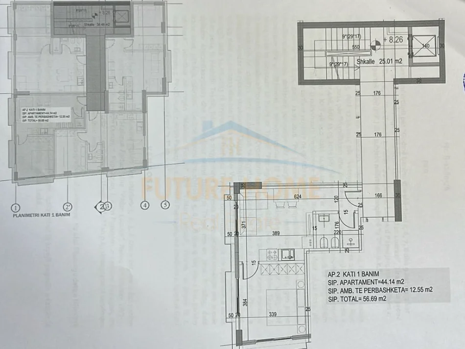 Tirane, shitet apartament 1+1+Ballkon Kati 1, 57 m² 141.725 € (Rruga e Barrikadave)