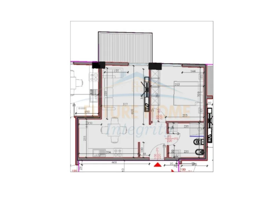 Tirane, shitet 1+1 Kati 1, 66 m² 57.877 € (Liqeni i Paskuqanit, Paskuqan)