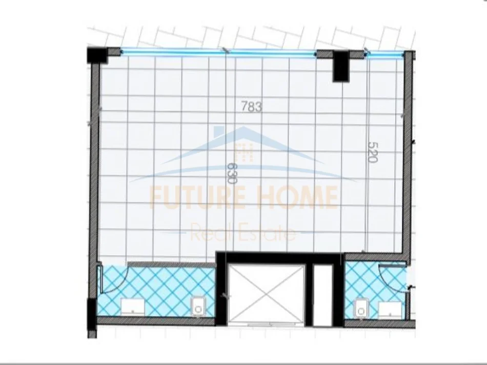 Tirane, jepet me qera ambjent biznesi Kati 0, 55 m² 630 € (Trio Towers)