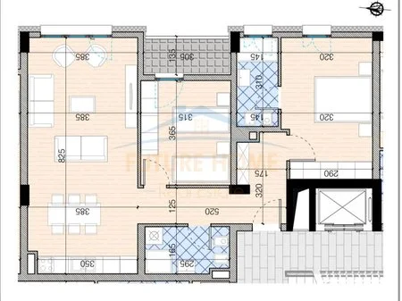 Tirane, shitet apartament 2+1 Kati 9, 110 m² 209.900 € 