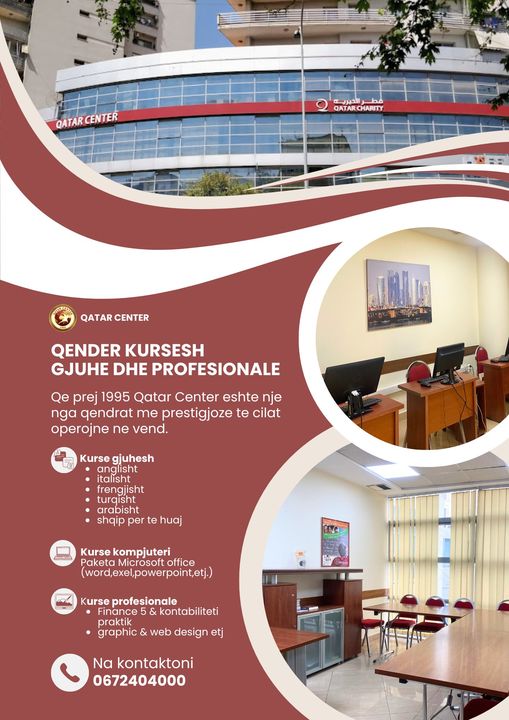 Tirane, kurse Formimi profesional Kuese tek Qatar Center