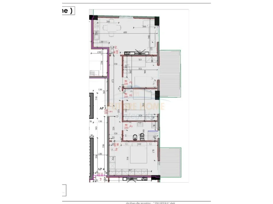 Tirane, shitet apartament 3+1 Kati 1, 108 m² 97.550 € (Paskuqan, Kodra e Liqenit)