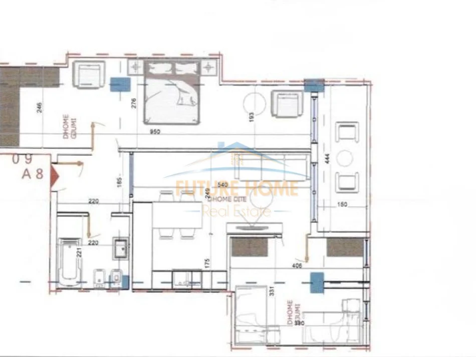 Durres, shitet 2+1 Kati 2, 86 m² 128.520 € (GOLEM)
