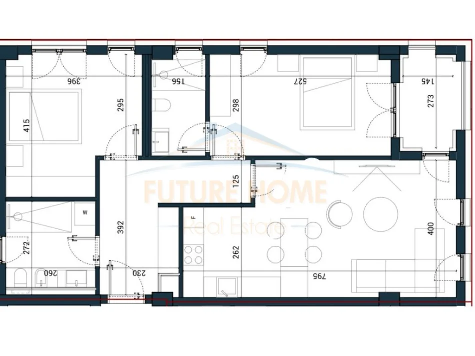 Dhermi - Palase, shitet apartament 2+1 Kati 3, 126 m² 326.000 € (Sun Palasë Residence)