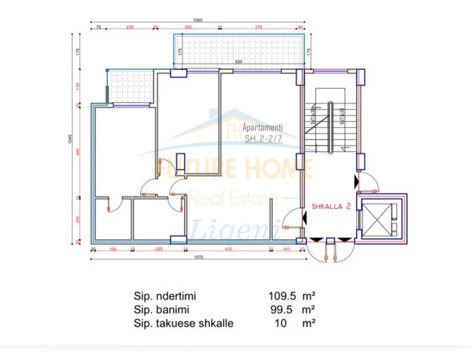 Tirane, shitet apartament 2+1 Kati 2, 110 m² 179.000 € (Kinostudio)