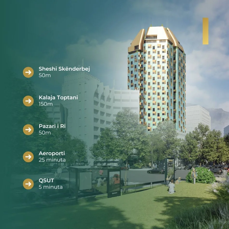 Tirane, shes apartament 2+1 Kati 12, 104 m² (Rruga Luigj Gurakuqi, tek 9-katshet)