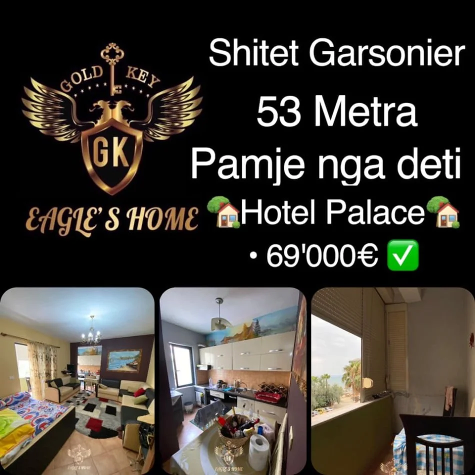 Durres, shes apartament 1+1 Kati 2, 53 m² 69.000 € (Hotel Palace,Plazh)
