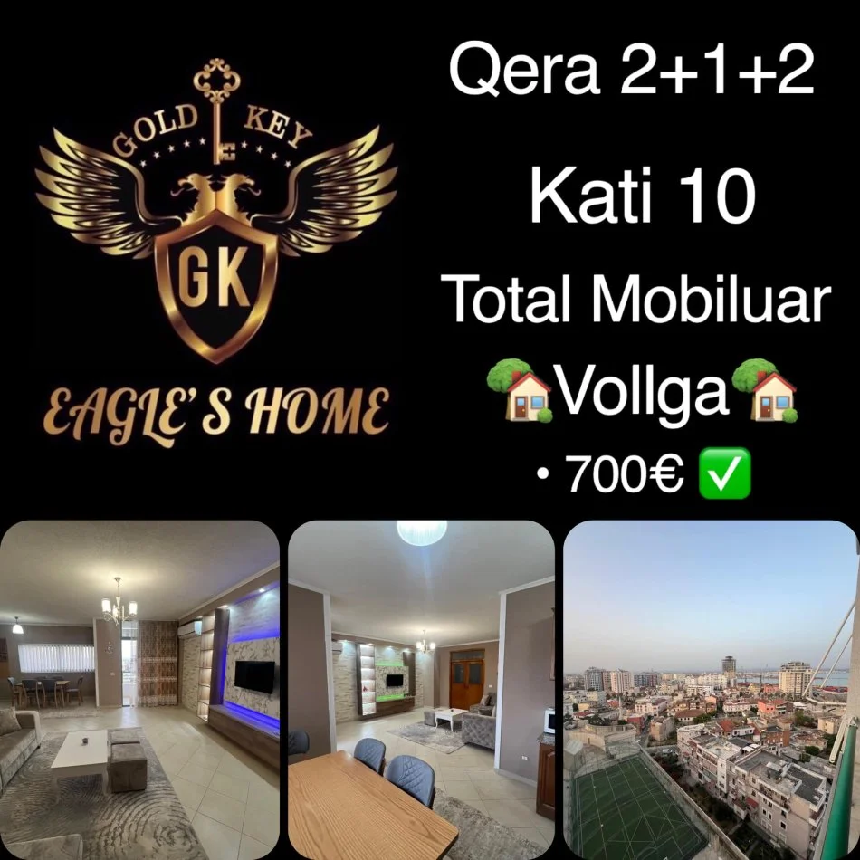 Durres, jap me qera apartament 2+1+Aneks Kati 10, 699 € (Vollga Lagja 1)