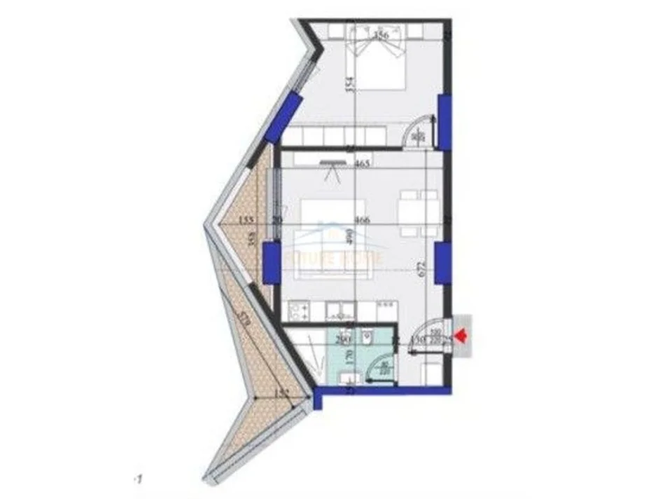Tirane, shitet 1+1 Kati 2, 80 m² 138.000 € (Laprake)
