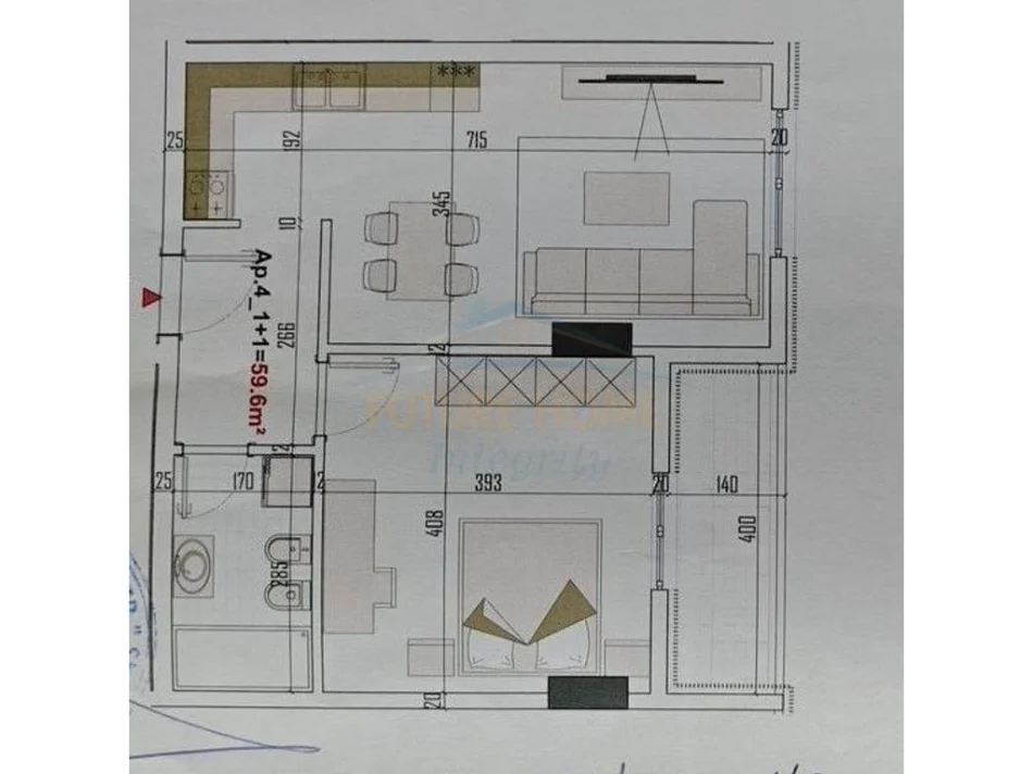 Tirane, shitet apartament 1+1+Ballkon Kati 3, 69 m² 85.000 € (PASKUQAN)