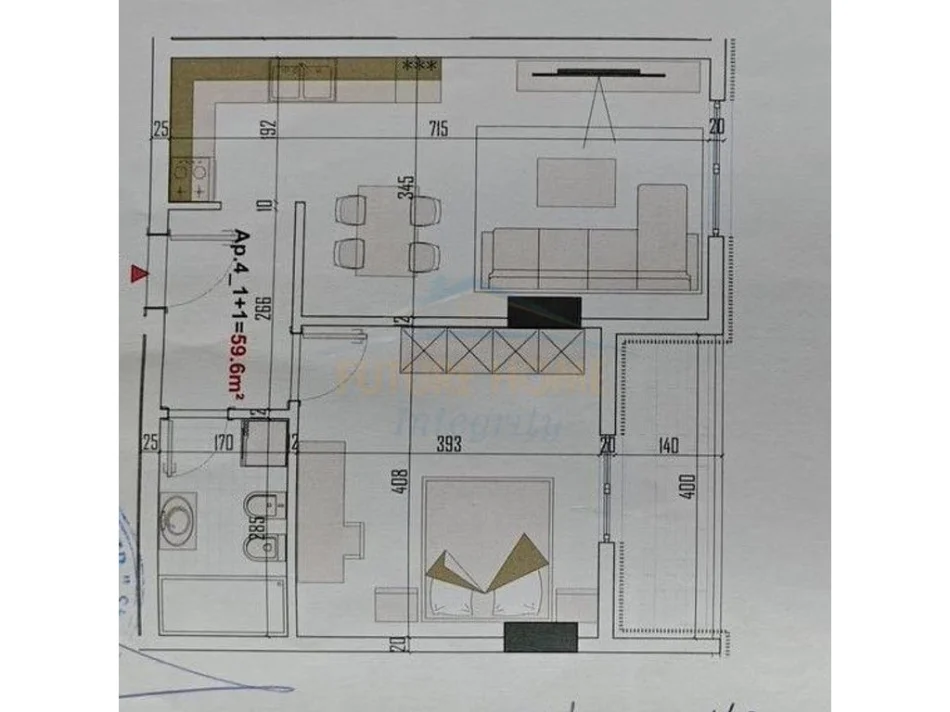 Tirane, shitet apartament 1+1 Kati 3, 69 m² 85.000 € (Rezidenca Color Splash, Paskuqan)