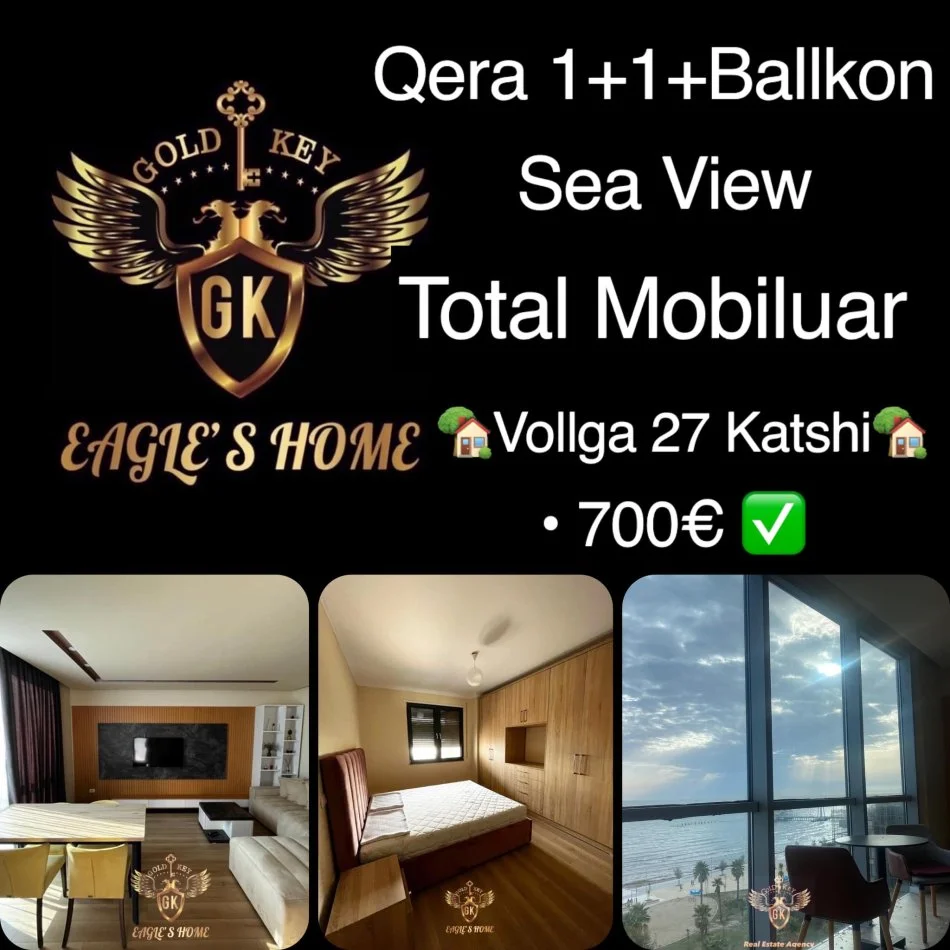 Durres, jepet me qera apartament 1+1+Ballkon Kati 5, 95 m² 701 € 