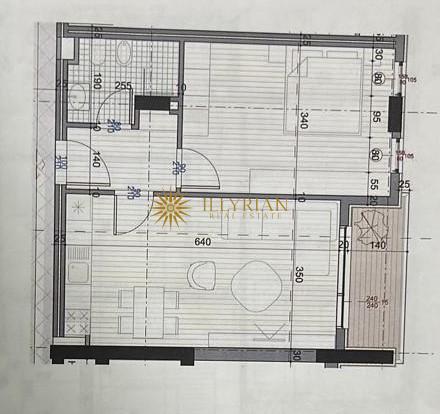 Tirane, shes apartament Kati 8, 70 m² 1.100 Euro/m2