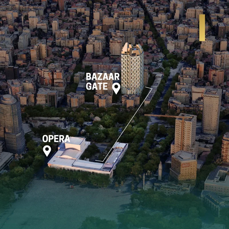 🔥 OKAZION – Shitet Apartament 1+1 te Bazaar Gate, Qendra e Tiranës