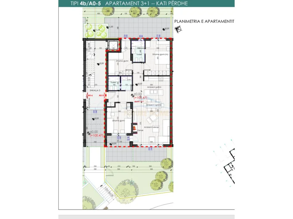Tirane, shitet apartament 3+1 Kati 0, 142 m² 272.000 € 