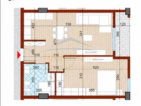 Tirane, shitet 1+1 Kati 4, 74 m² 137.000 € 