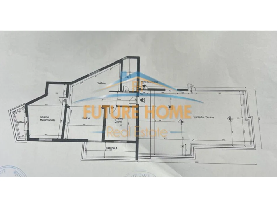 Tirane, shitet apartament 2+1+Ballkon Kati 7, 230 m² (Fresku)