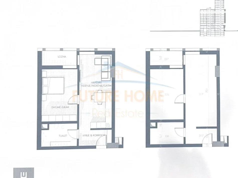 Tirane, shitet apartament 1+1+Ballkon Kati 9, 88 m² (Altura Trade Residence)