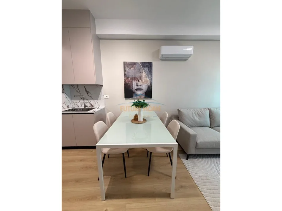 Tirane, jepet me qera apartament 1+1 Kati 3, 57 m² 450 € (Rezidenca Kadiu, Alidemi, Tirane.)