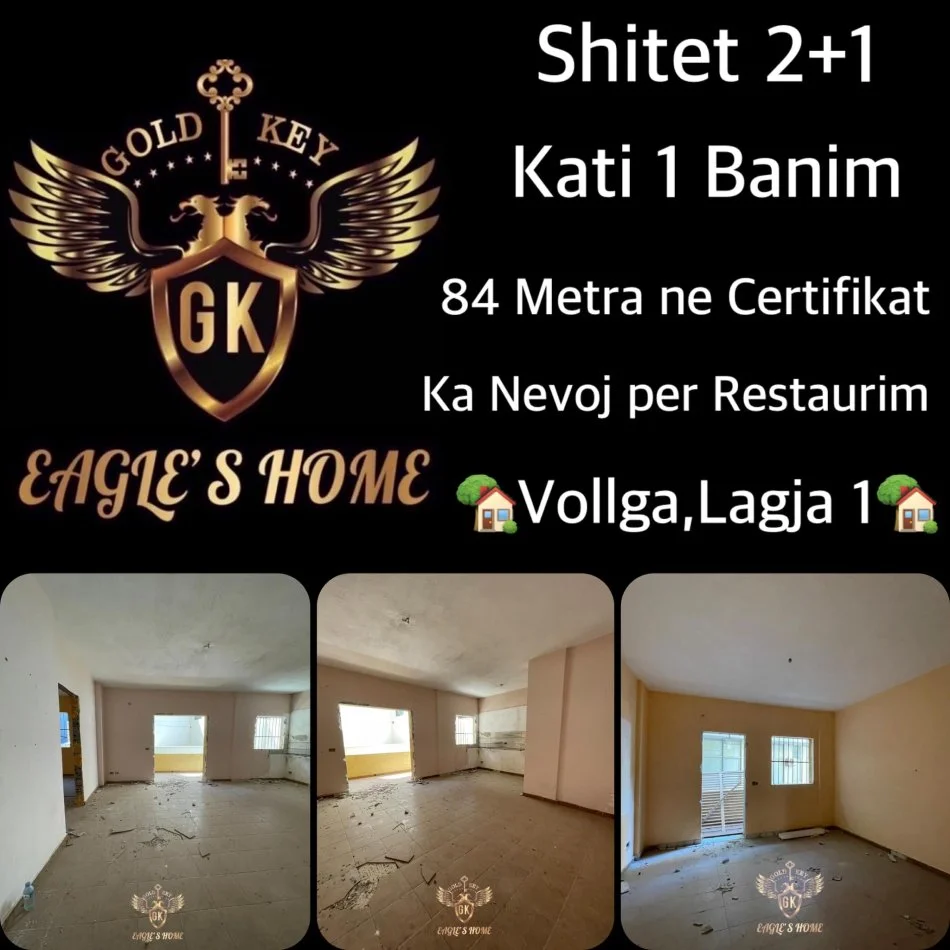 Durres, shitet apartament 2+1+Aneks+Ballkon Kati 1, 84 m² 109.000 € (vollga)