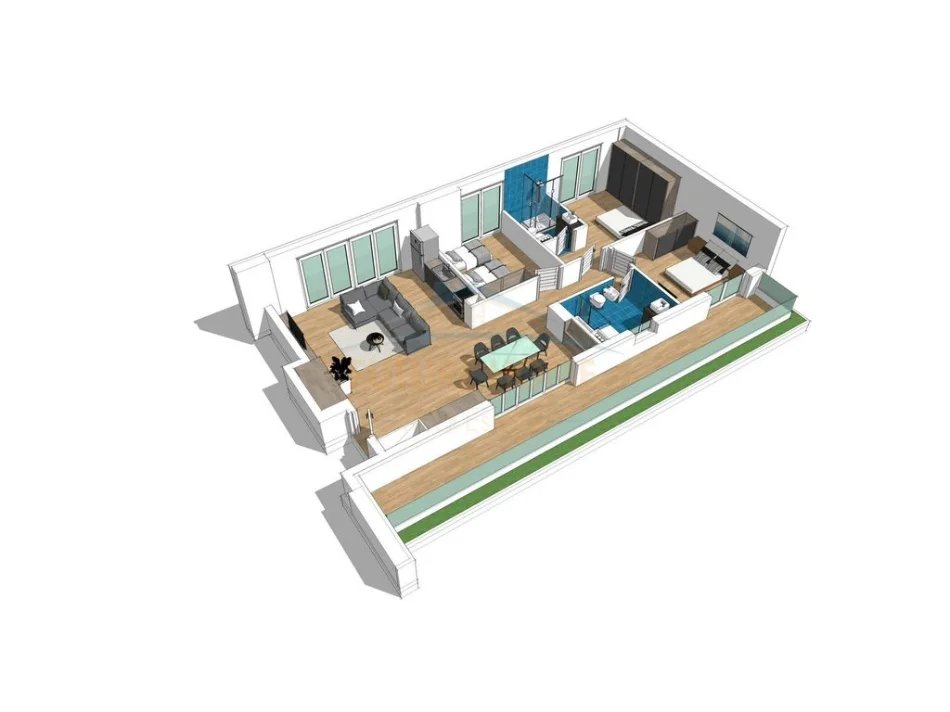 Jepet me qera apartament 3+1  tek Stacioni I Trenit
