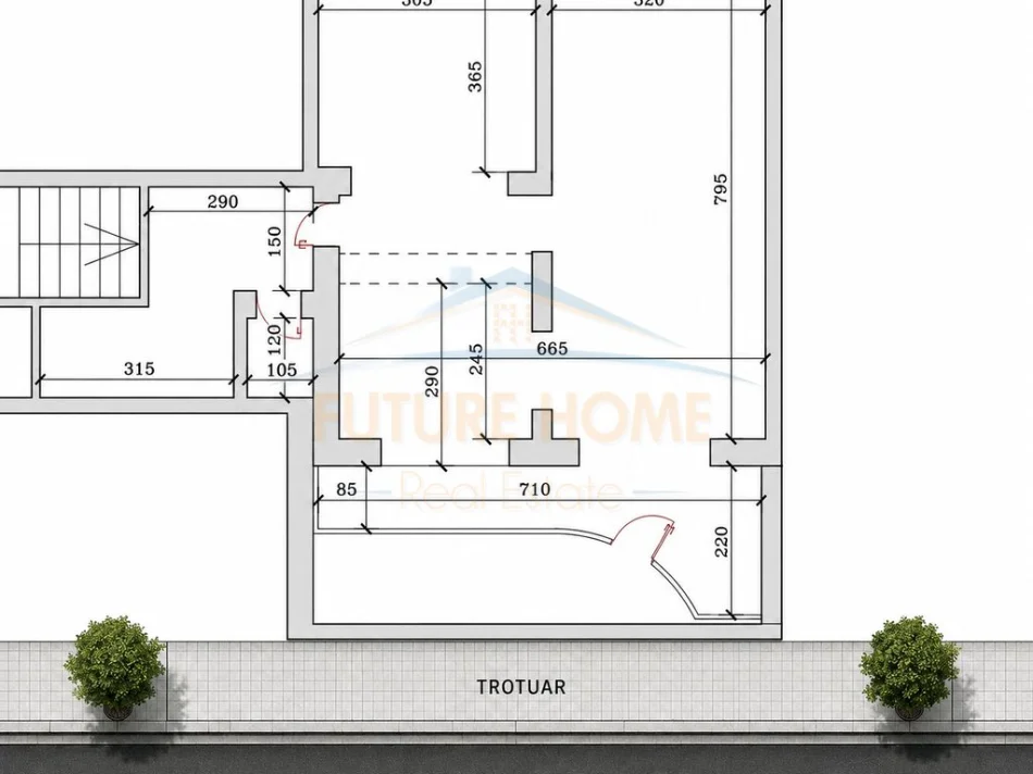 Tirane, jepet me qera ambjent biznesi Kati 0, 78 m² 1.500 € (Rruga Hoxha Tahsim)