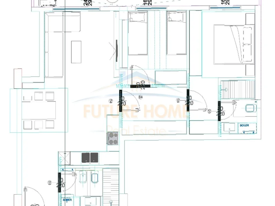 Tirane, shitet apartament 2+1+Aneks+Ballkon Kati 5, 111 m² 410.000 € (Blloku)