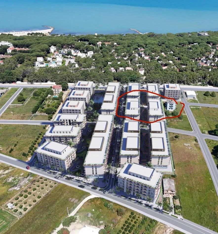 Durres, shes apartament 1+1+Ballkon Kati 1, 69 m² (qerret)